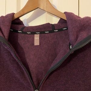 Hyba 2X EUC Plum Fleece Hoodie
